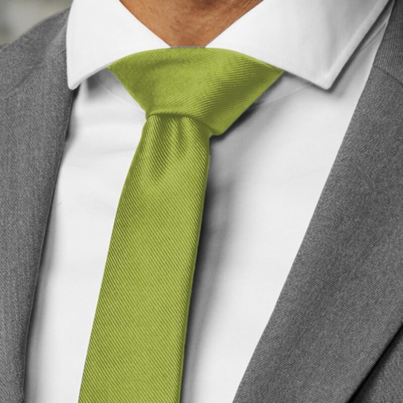 Trendhim Cravate étroite en tissu gros-grain vert turquoise 6 cm