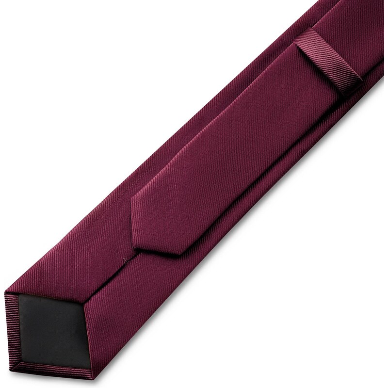 Trendhim Cravate en gros-grain couleur bourgogne de 8 cm