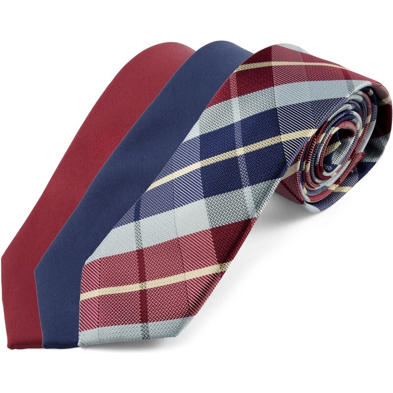 Trendhim Set de cravates bordeaux