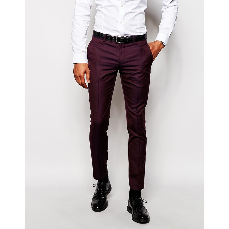 Exclusivité Selected Homme - Pantalon de survêtement skinny - Rouge