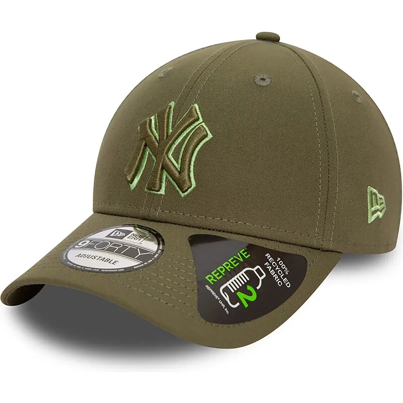 New Era New York Yankees Repreve Outline Green 9FORTY Adjustable Cap