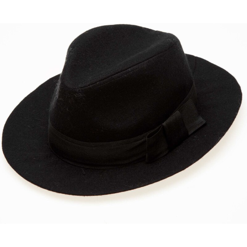 Kiabi Chapeau noir avec noeud fantaisie