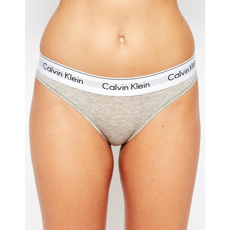Calvin Klein - Modern Cotton - Slip taille basse en coton - Gris