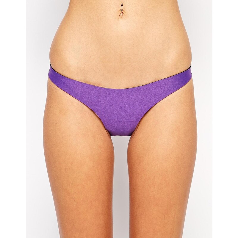 N.L.P - Bas de bikini taille basse classique - Violet