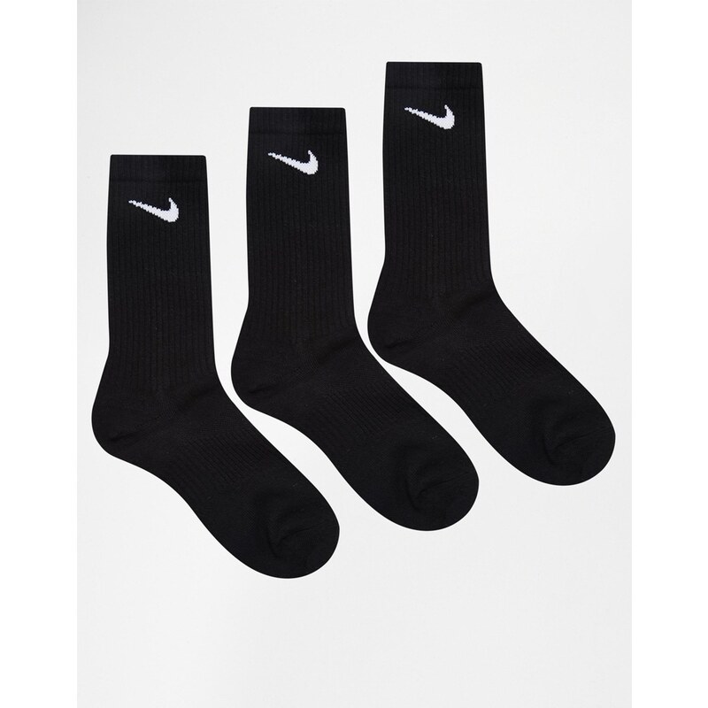 Nike - Lot de 3 paires de chaussettes - Noir
