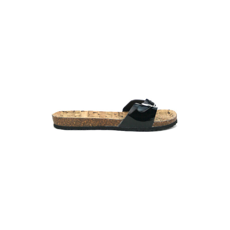 Sandale noire vernie KELLY - Cendriyon