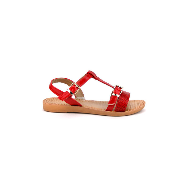 Sandale rouge PINKA Mode - Cendriyon