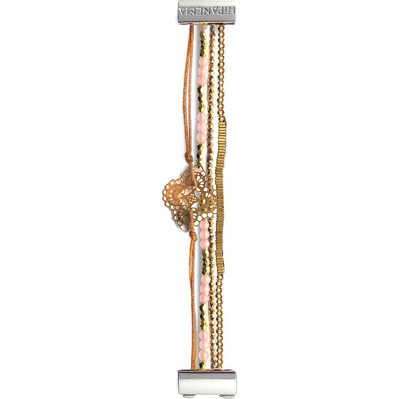 Petit Bracelet En Perles Roses Et Dorées - Hipanema Minipink