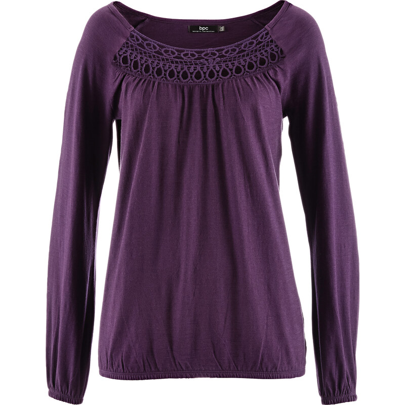 bpc bonprix collection T-shirt manches longues violet femme - bonprix