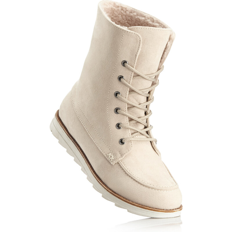 bpc bonprix collection Boots à lacets beige chaussures & accessoires - bonprix