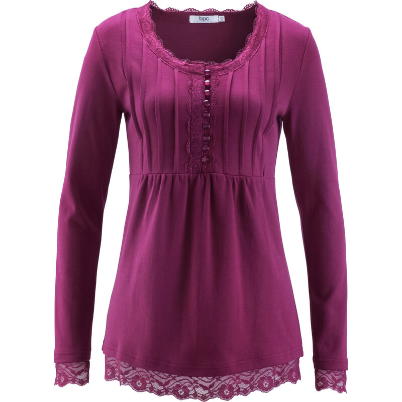 bpc bonprix collection T-shirt manches longues violet femme - bonprix