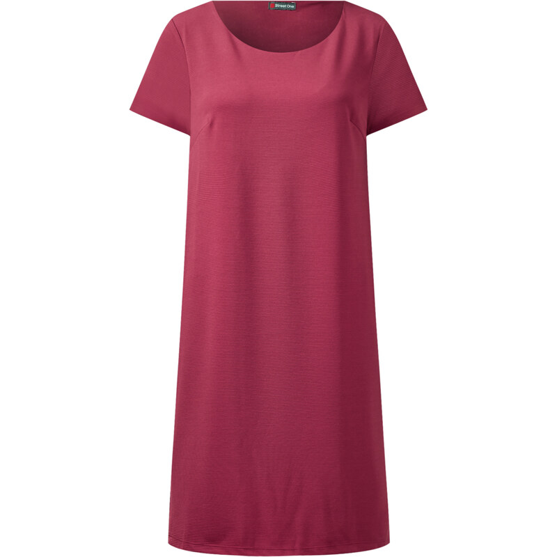 Street One - Robe texturée Alina - ruby red
