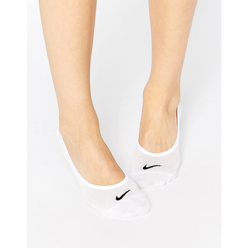 Nike - Lot de 3 paires de chaussettes légères invisibles - Blanc