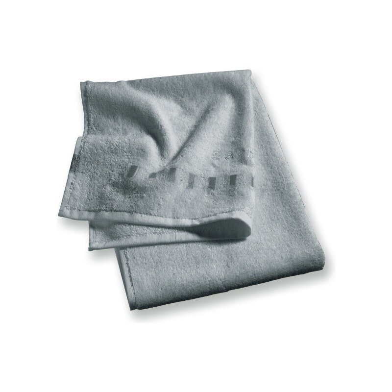 Lot 2 serviettes invité 30x50 cm uni gris - Collection Esprit