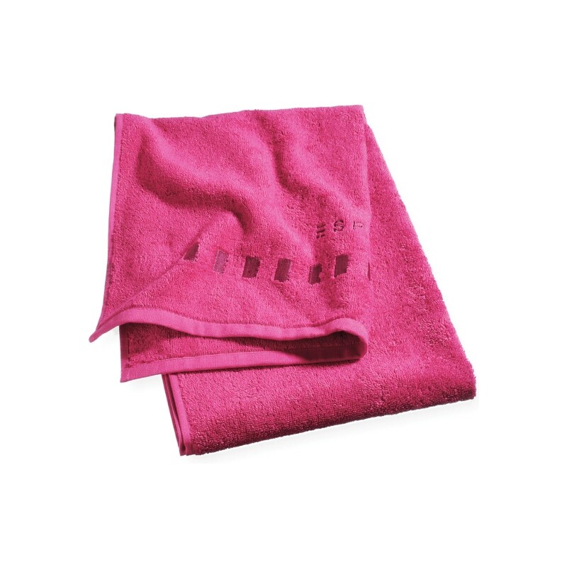 Lot 2 serviettes invité 30x50 cm uni framboise - Collection Esprit