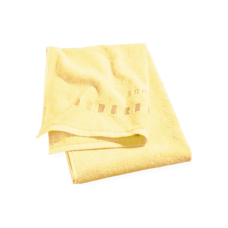 Lot 4 gants de toilette 16x21 cm uni jaune - Collection Esprit