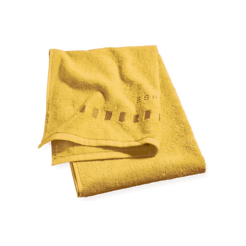 Lot 2 serviettes invité 30x50 cm uni moutarde - Collection Esprit