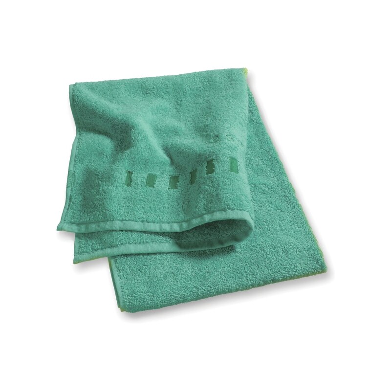 Lot 2 serviettes invité 30x50 cm uni vert - Collection Esprit