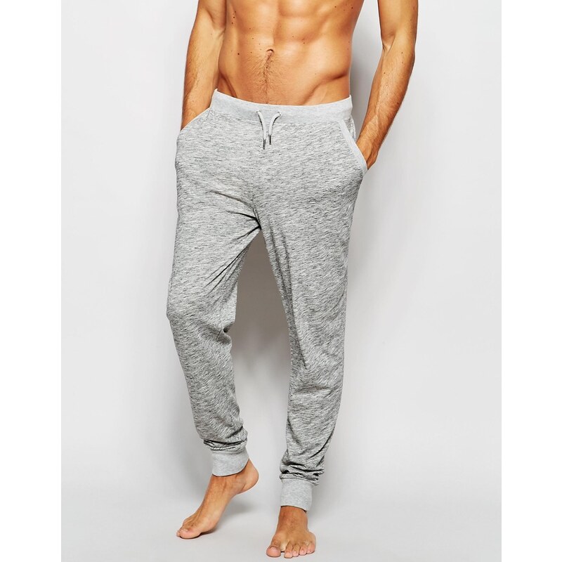 ASOS Loungewear - Pantalon de jogging en tissu flammé léger - Gris