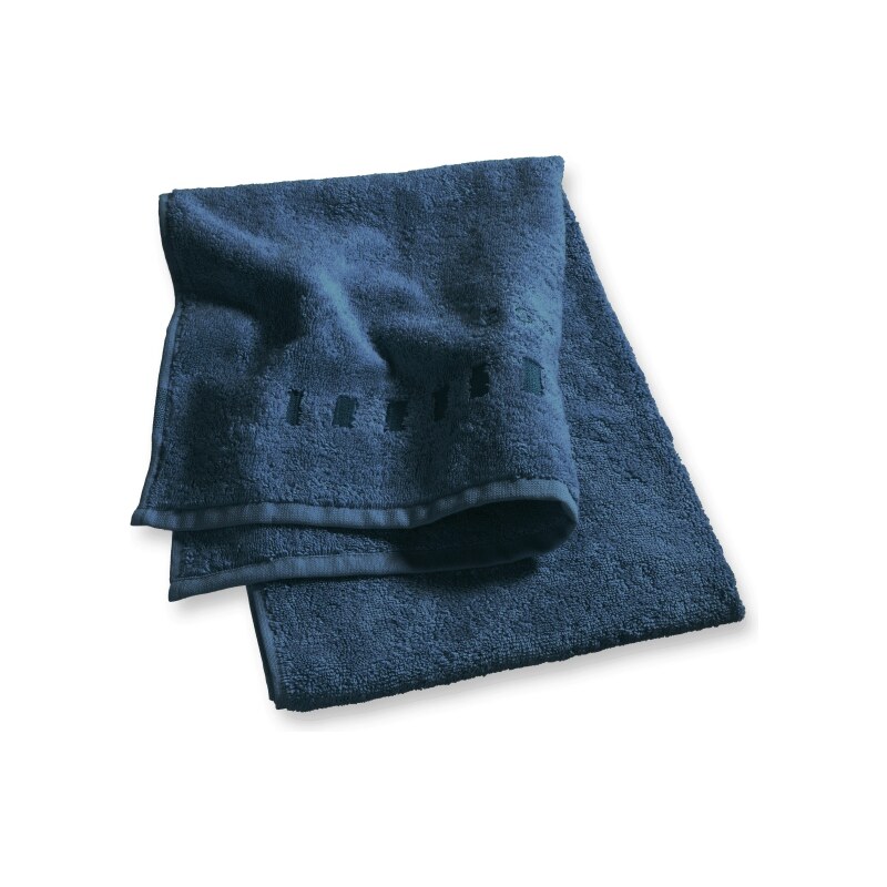 Lot 2 serviettes invité 30x50 cm uni jeans - Collection Esprit