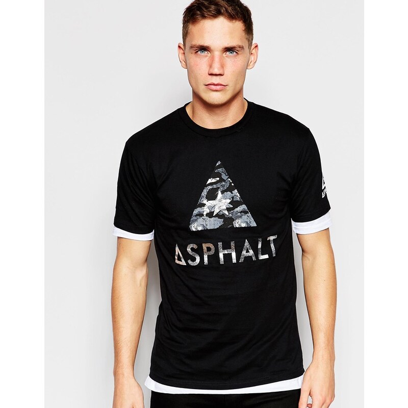 Asphalt Yacht Club - T-shirt avec logo - Noir