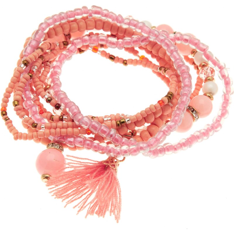 Kiabi Lot de 9 bracelets élastiques en perles