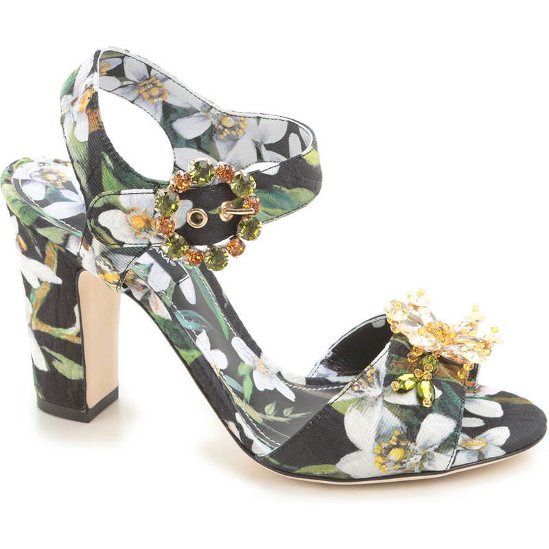 Sandales à talons Dolce & Gabbana en tissu floral