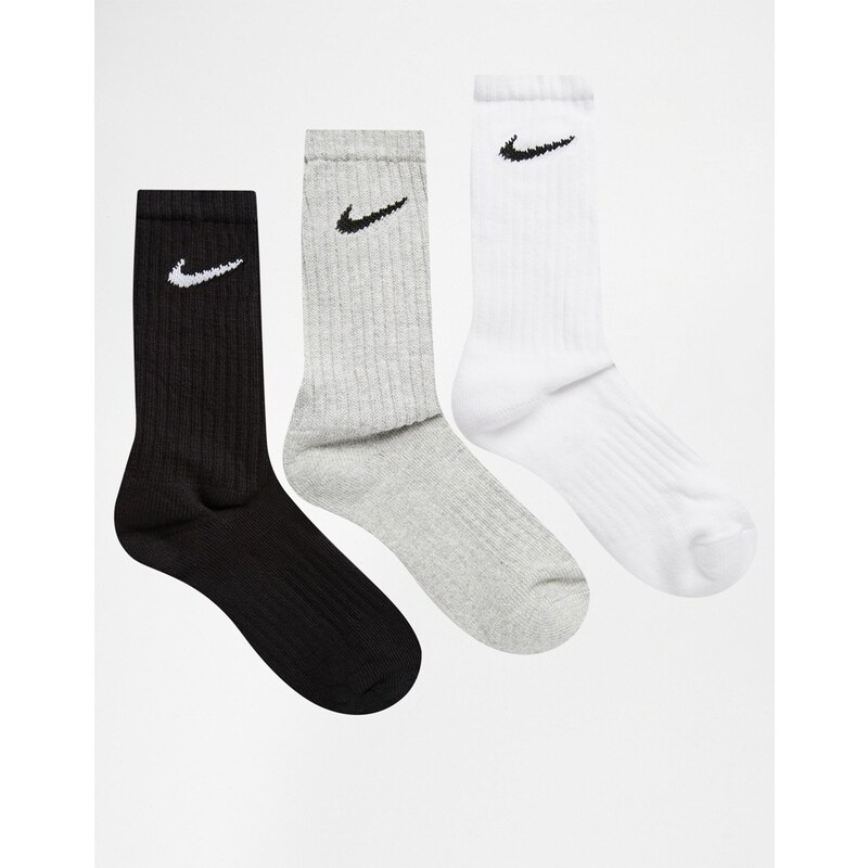 Nike - Lot de 3 paires de chaussettes en coton - Multi