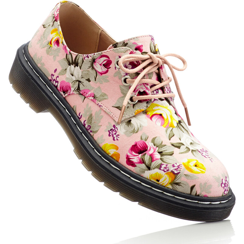 RAINBOW Chaussures à lacets rose avec 2,5 cm platchaussures & accessoires - bonprix