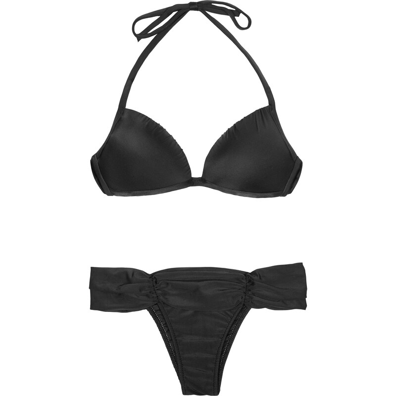 Maryssil Maillots de bain femme Bikini Triangle Paddé Noir, Bas à Large Ceinture - Camila Preto