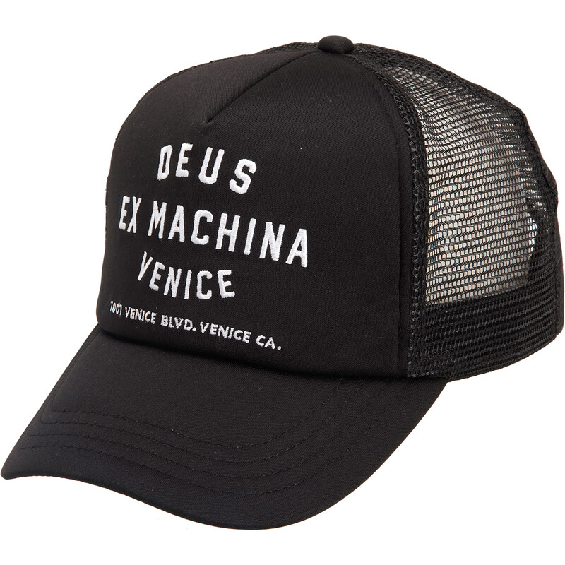 Deus Ex Machina Casquette Venice Adress Trucker / NOIR