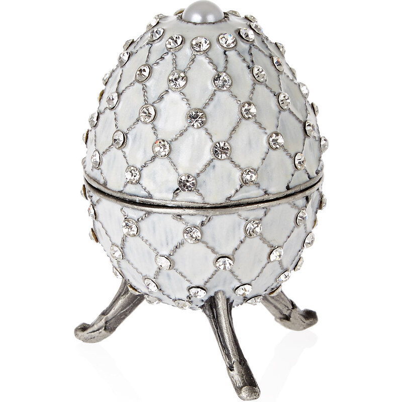 Marks and Spencer Boîte à bijoux style oeuf de Fabergé à strass incrustés