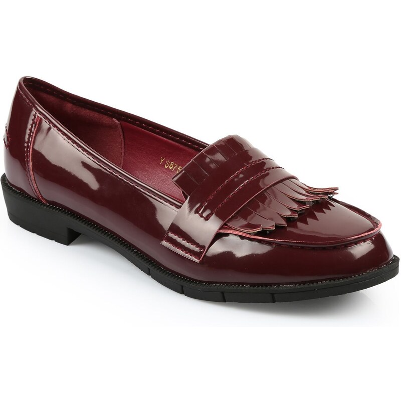 Ideal Shoes Mocassins - rouge