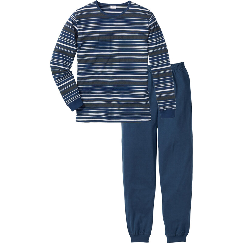 bpc bonprix collection Pyjama bleu manches longues lingerie - bonprix