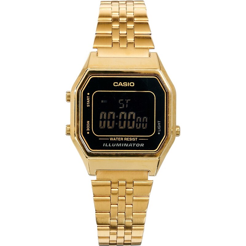 Casio - LA680WEGA - Petite montre digitale à cadran noir - Noir