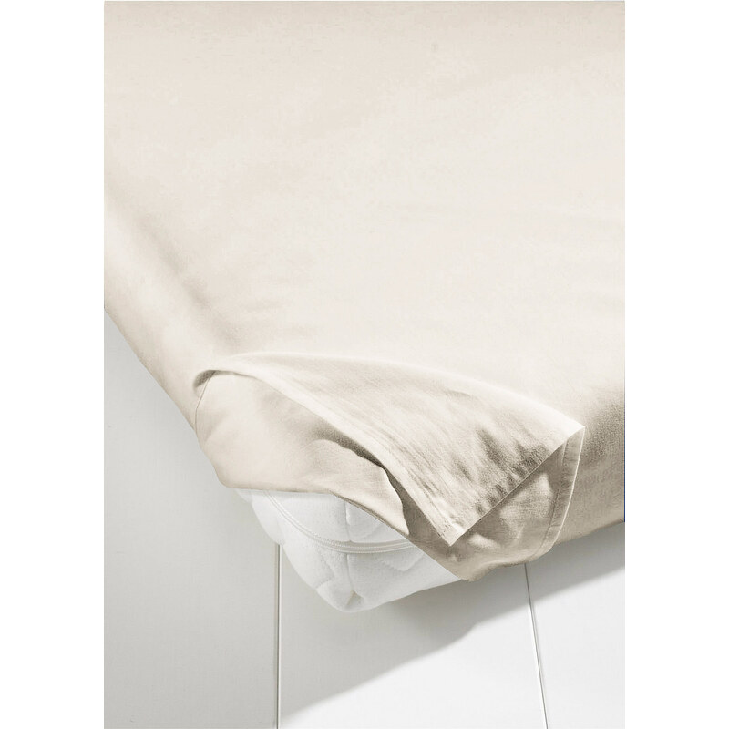 bpc living Drap de lit Linon blanc maison - bonprix