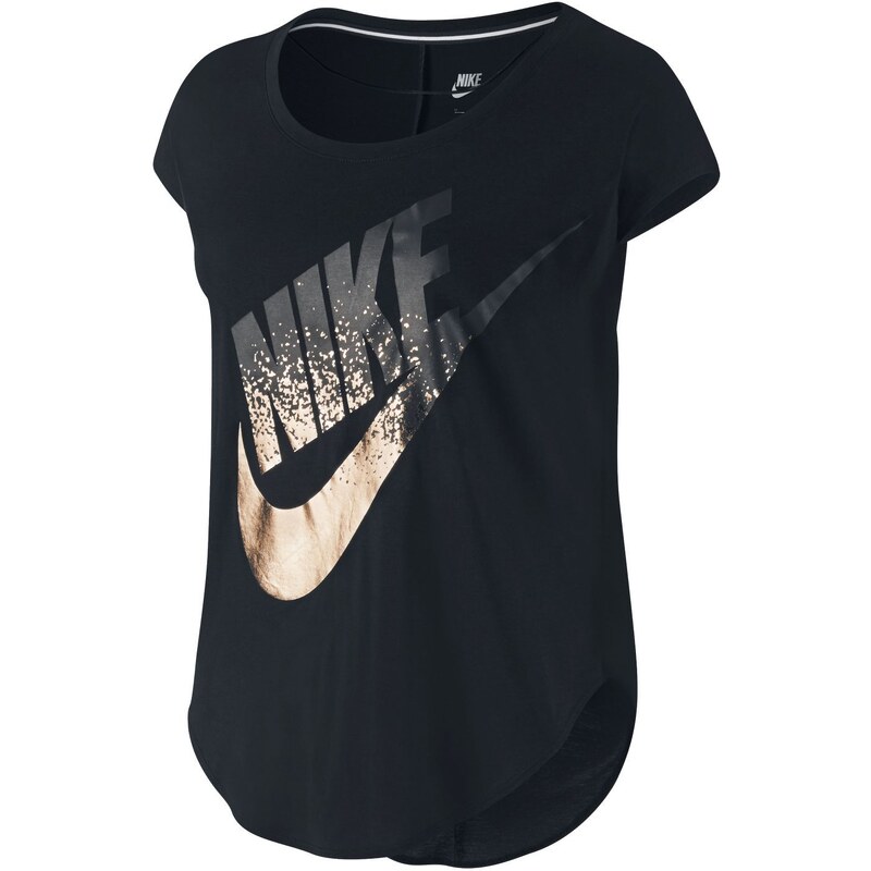 Nike SIGNAL TEE METALLIC - T-shirt - noir