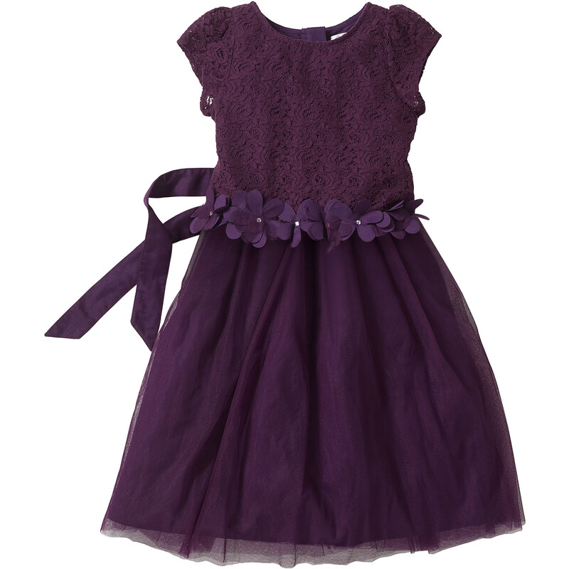 bpc bonprix collection Robe de soirée violet manches courtes enfant - bonprix