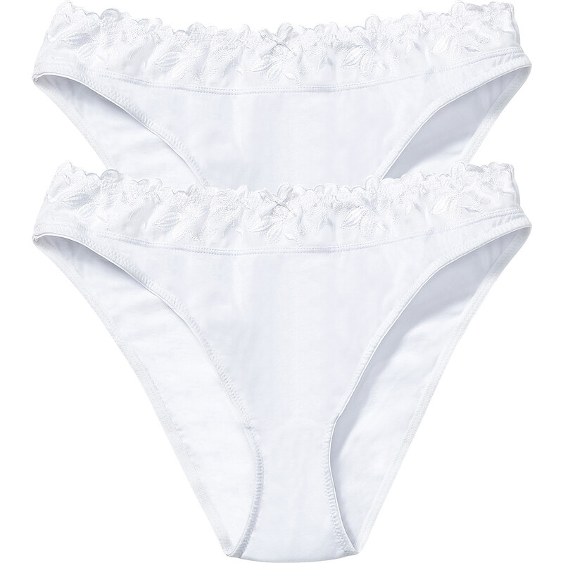 bpc bonprix collection Lot de 2 slips blanc lingerie - bonprix