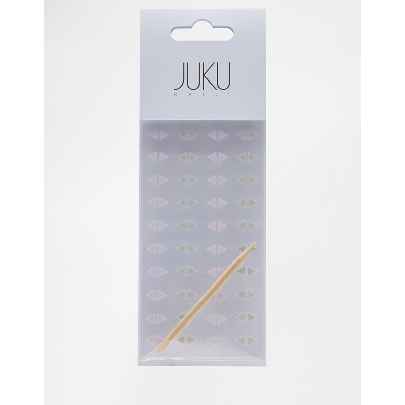 Juku Nails - Manucure triangle exclusivité ASOS - Gris et violet - Multi