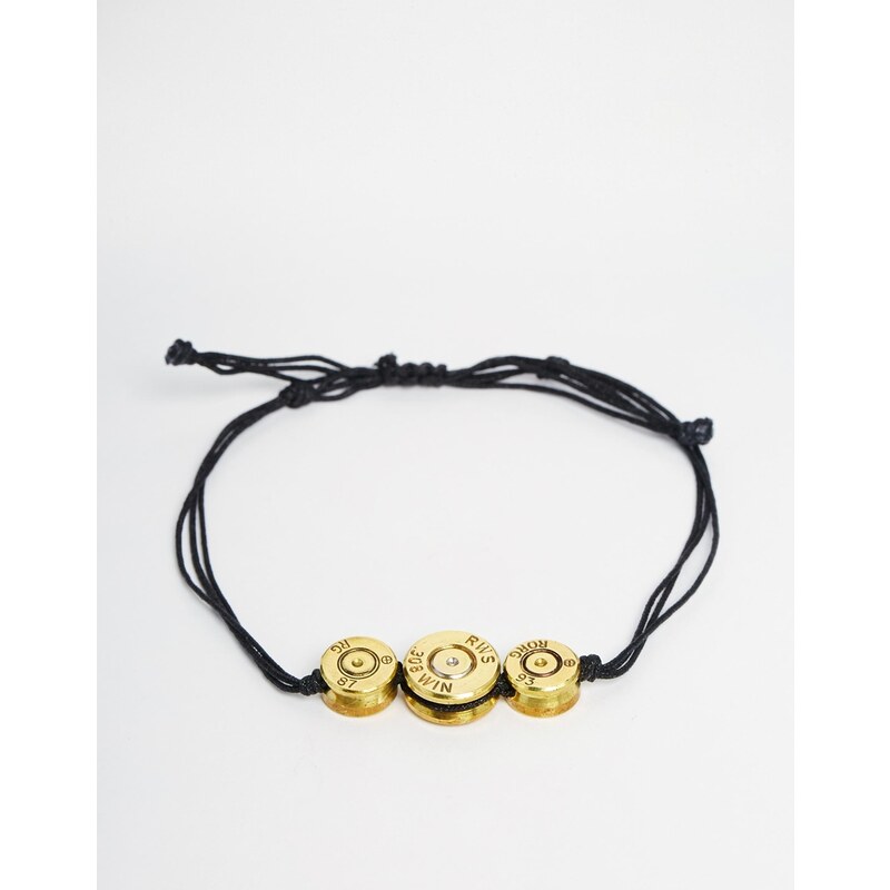 Love Bullets Lovebullets - Bracelet avec trois breloques balles - Noir