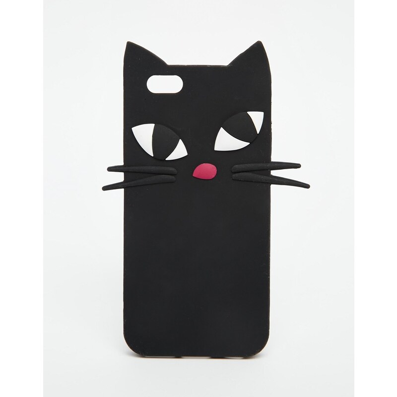 Lulu Guinness - Kooky Cat - Étui de protection iPhone 6 - Noir
