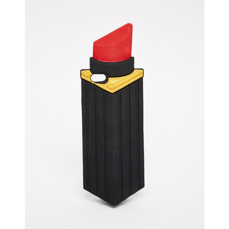 Lulu Guinness - Coque pour iPhone 6 motif rouge à lèvres - Noir
