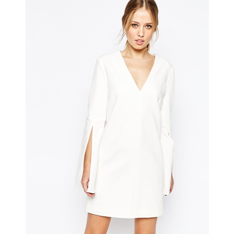 C/meo Collective - Small Things - Robe à manches fendues - Blanc - Blanc