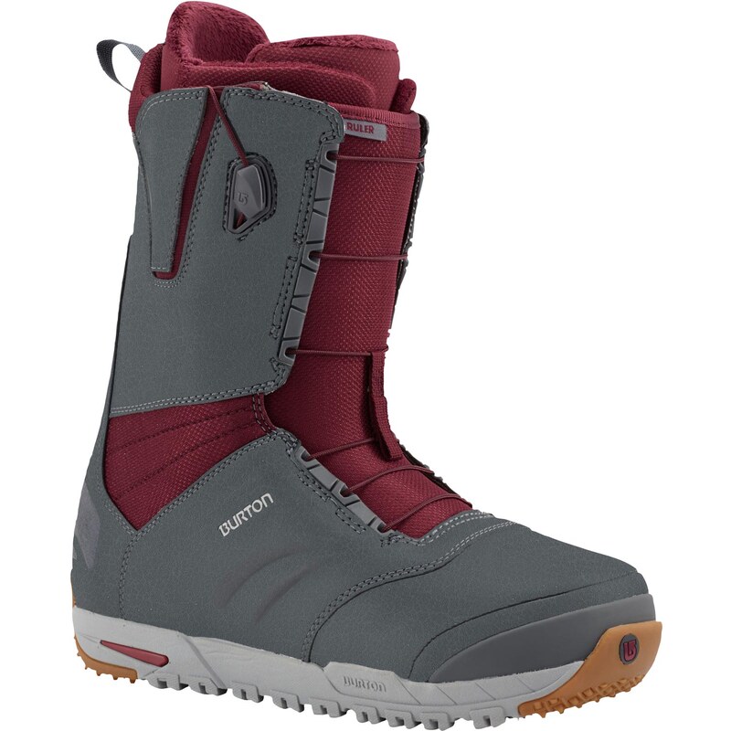 Burton Ruler boots gray / burgundy