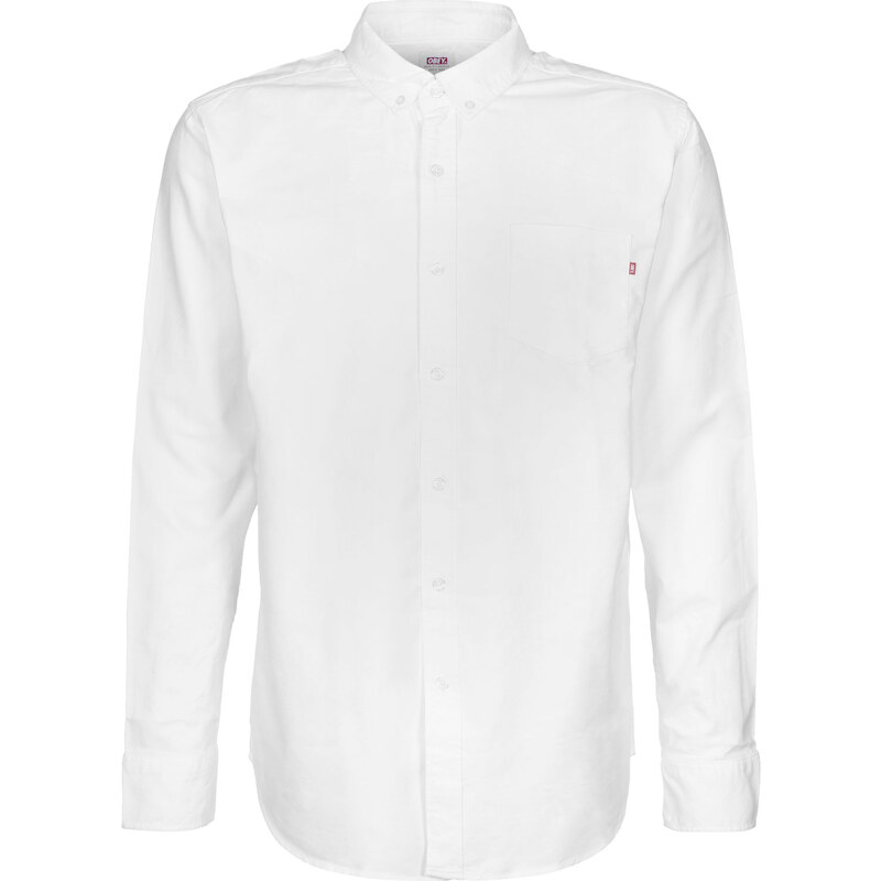Obey Dissent Oxford Woven chemise manches longues white