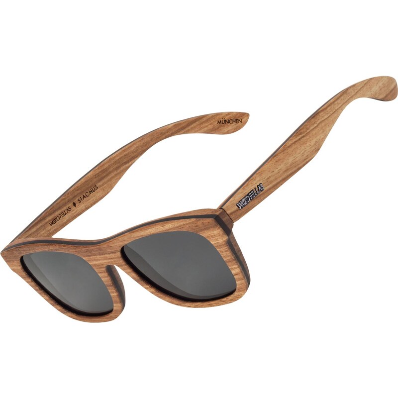 Wood Fellas lunettes de soleil zebrano/grey