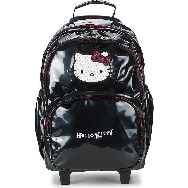 Hello Kitty Cartable CLASSIC DOTS SAC A DOS 2 COMPARTIMENTS TROLLEY