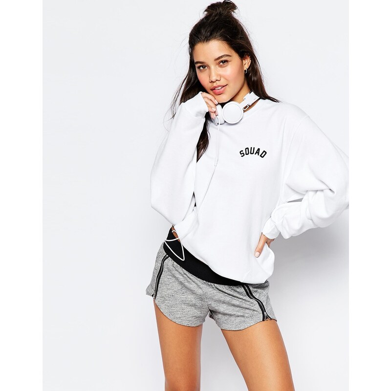 Private Party - Squad - Sweat-shirt oversize - Blanc