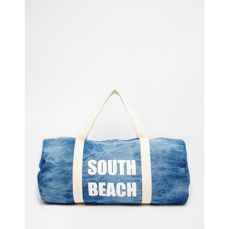 South Beach - Sac de plage en jean - Bleu
